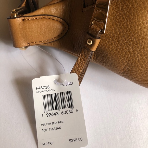 🥰HP🥰 COACH Belt Bag / Fanny Pack Light Saddle - Picture 8 of 10
